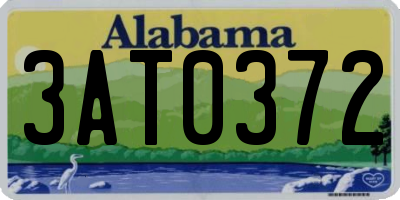 AL license plate 3AT0372