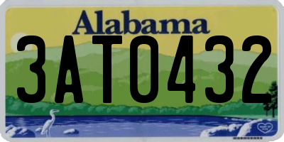 AL license plate 3AT0432