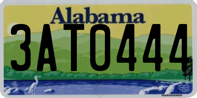 AL license plate 3AT0444
