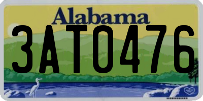 AL license plate 3AT0476
