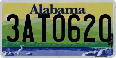 AL license plate 3AT0620