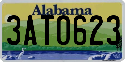 AL license plate 3AT0623
