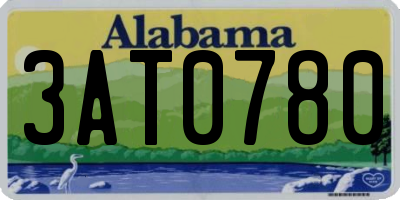 AL license plate 3AT0780