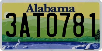 AL license plate 3AT0781
