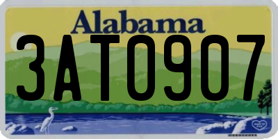 AL license plate 3AT0907