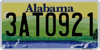 AL license plate 3AT0921