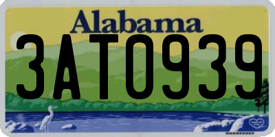 AL license plate 3AT0939