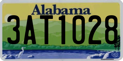AL license plate 3AT1028