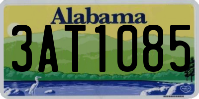AL license plate 3AT1085