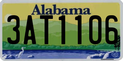 AL license plate 3AT1106