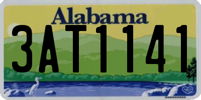 AL license plate 3AT1141
