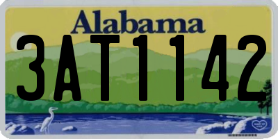 AL license plate 3AT1142