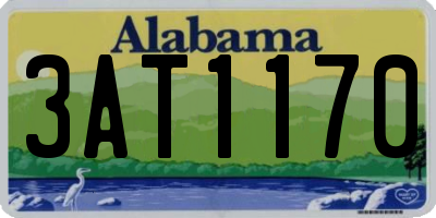 AL license plate 3AT1170