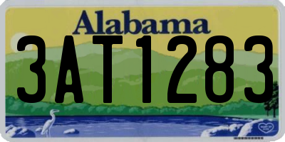 AL license plate 3AT1283