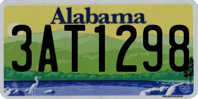 AL license plate 3AT1298