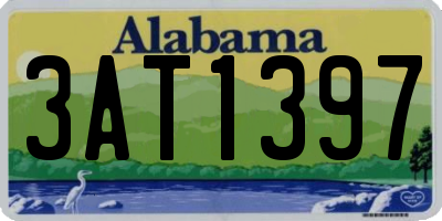 AL license plate 3AT1397