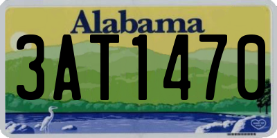 AL license plate 3AT1470