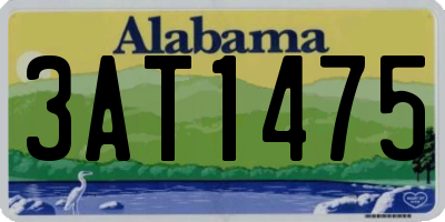 AL license plate 3AT1475
