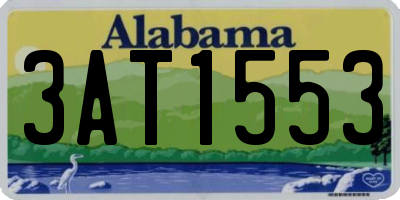 AL license plate 3AT1553