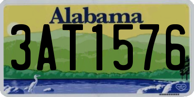 AL license plate 3AT1576
