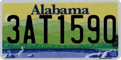 AL license plate 3AT1590