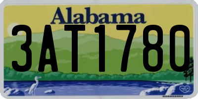 AL license plate 3AT1780