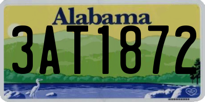 AL license plate 3AT1872
