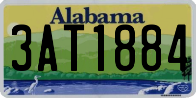 AL license plate 3AT1884