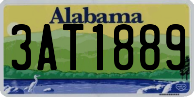 AL license plate 3AT1889
