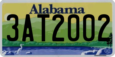 AL license plate 3AT2002