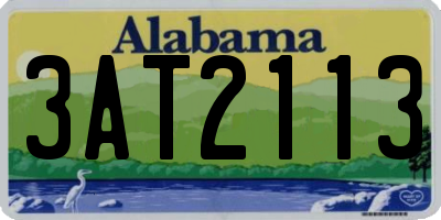 AL license plate 3AT2113
