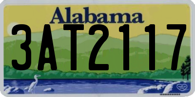 AL license plate 3AT2117