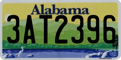 AL license plate 3AT2396