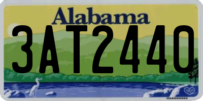 AL license plate 3AT2440