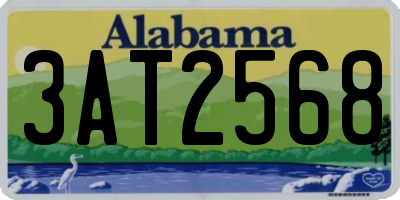 AL license plate 3AT2568