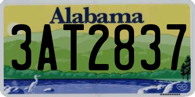 AL license plate 3AT2837