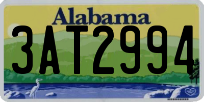 AL license plate 3AT2994