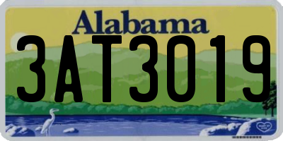 AL license plate 3AT3019