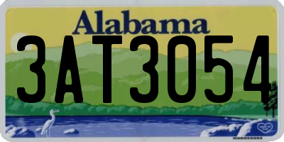AL license plate 3AT3054
