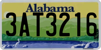 AL license plate 3AT3216