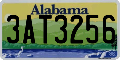 AL license plate 3AT3256