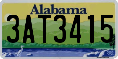 AL license plate 3AT3415