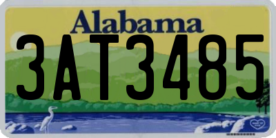 AL license plate 3AT3485