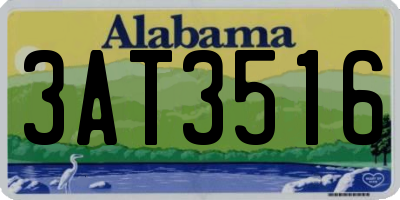 AL license plate 3AT3516