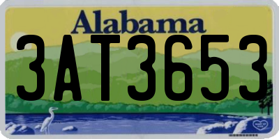AL license plate 3AT3653