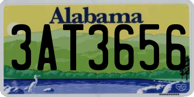 AL license plate 3AT3656