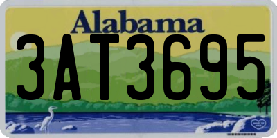 AL license plate 3AT3695