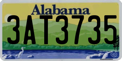 AL license plate 3AT3735