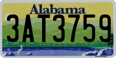 AL license plate 3AT3759
