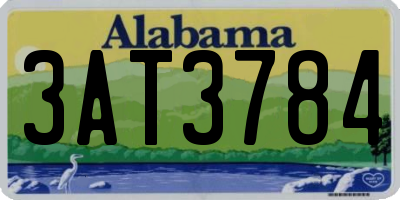 AL license plate 3AT3784